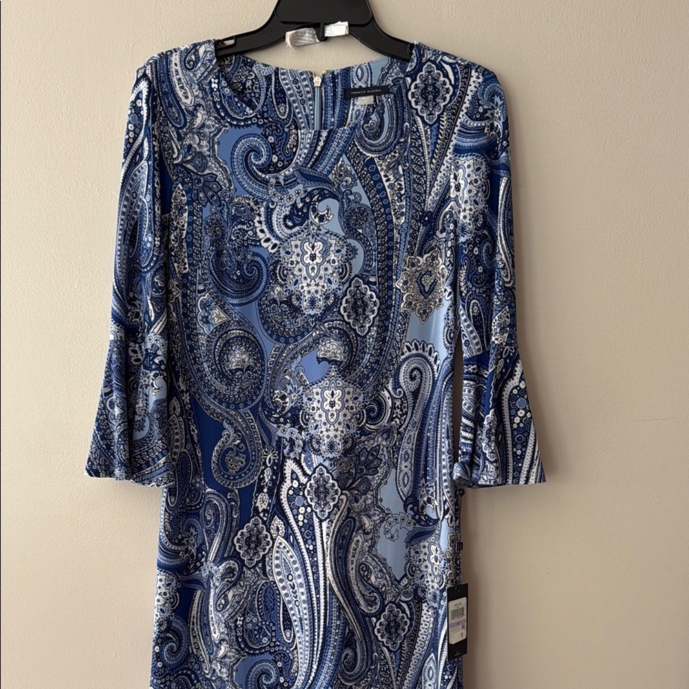 Tommy Hilfiger Blue Paisley Dress